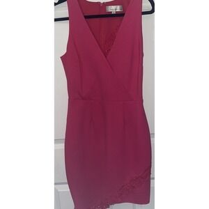 Adelyn‎ Rae Lace Pink Sleeveless Dress  XS 3707